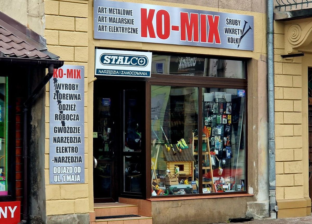 KO-MIX. Nowy sklep z artykułami metalowymi, elektrycznymi i odzieżą roboczą