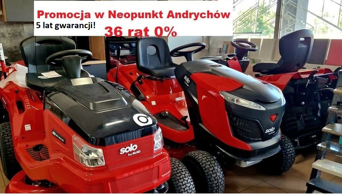 Promocja na kosiarki i traktorki w Neopunkt Andrychów