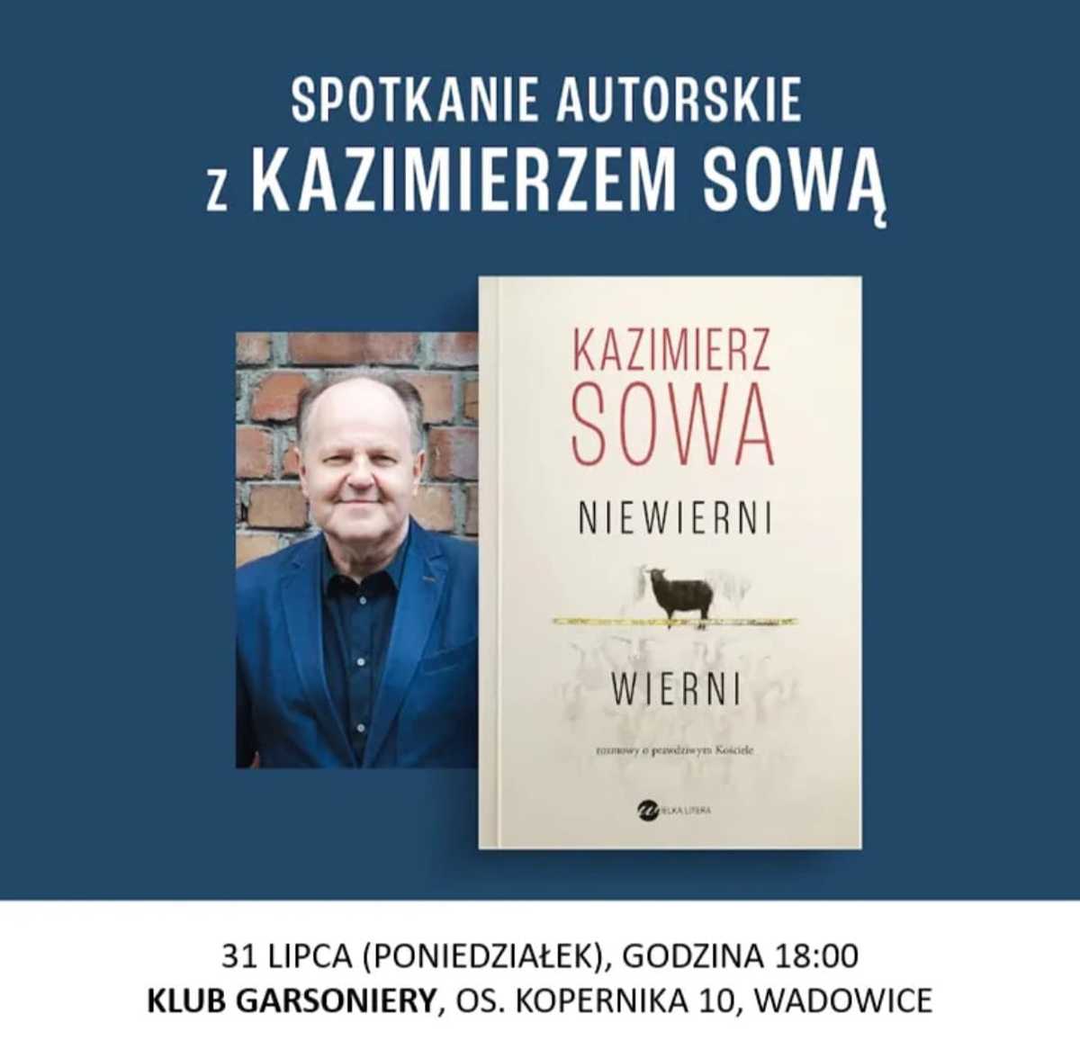 Spotkanie z ks. Kazimierzem Sową. Będzie promował książkę
