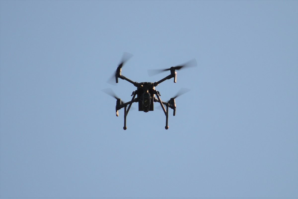 Policyjny dron znowu w akcji w Andrychowie