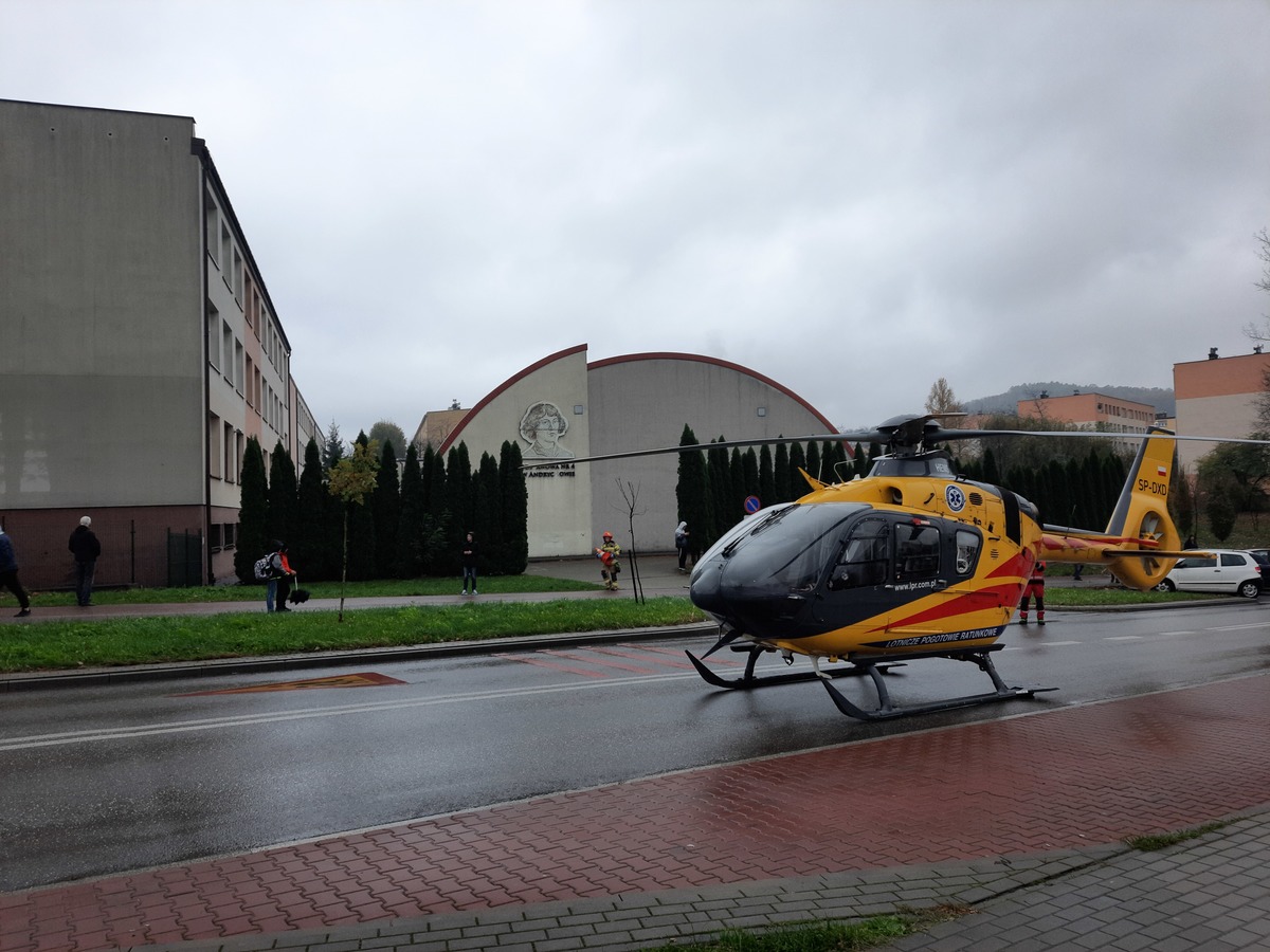 Akcja ratownicza w szkole w Andrychowie [AKTUALIZACJA]