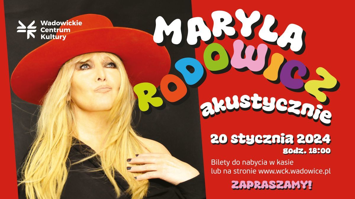 W styczniu koncert Maryli Rodowicz. Bilety od 150 zł
