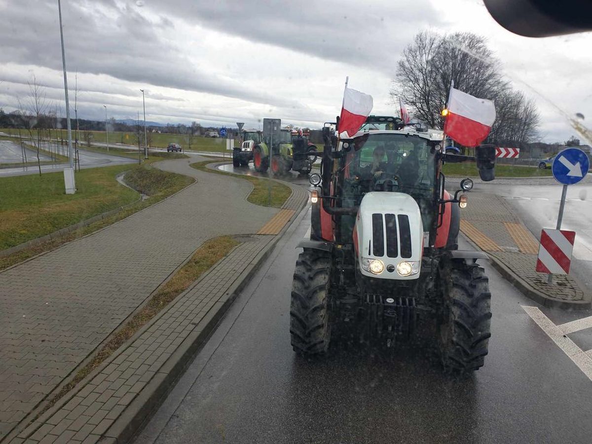 Rolnicy z naszego regionu też protestowali [FOTO]