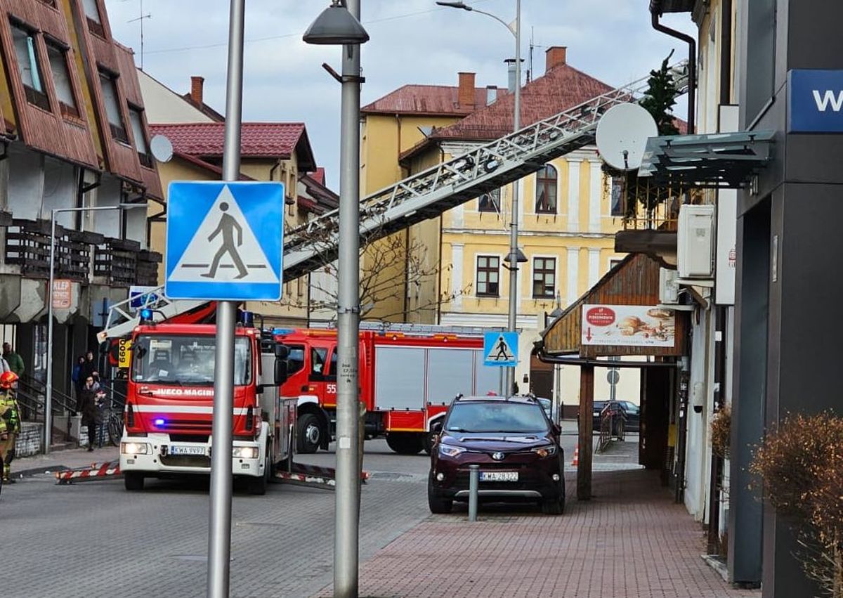 Akcja strażaków w centrum Andrychowa
