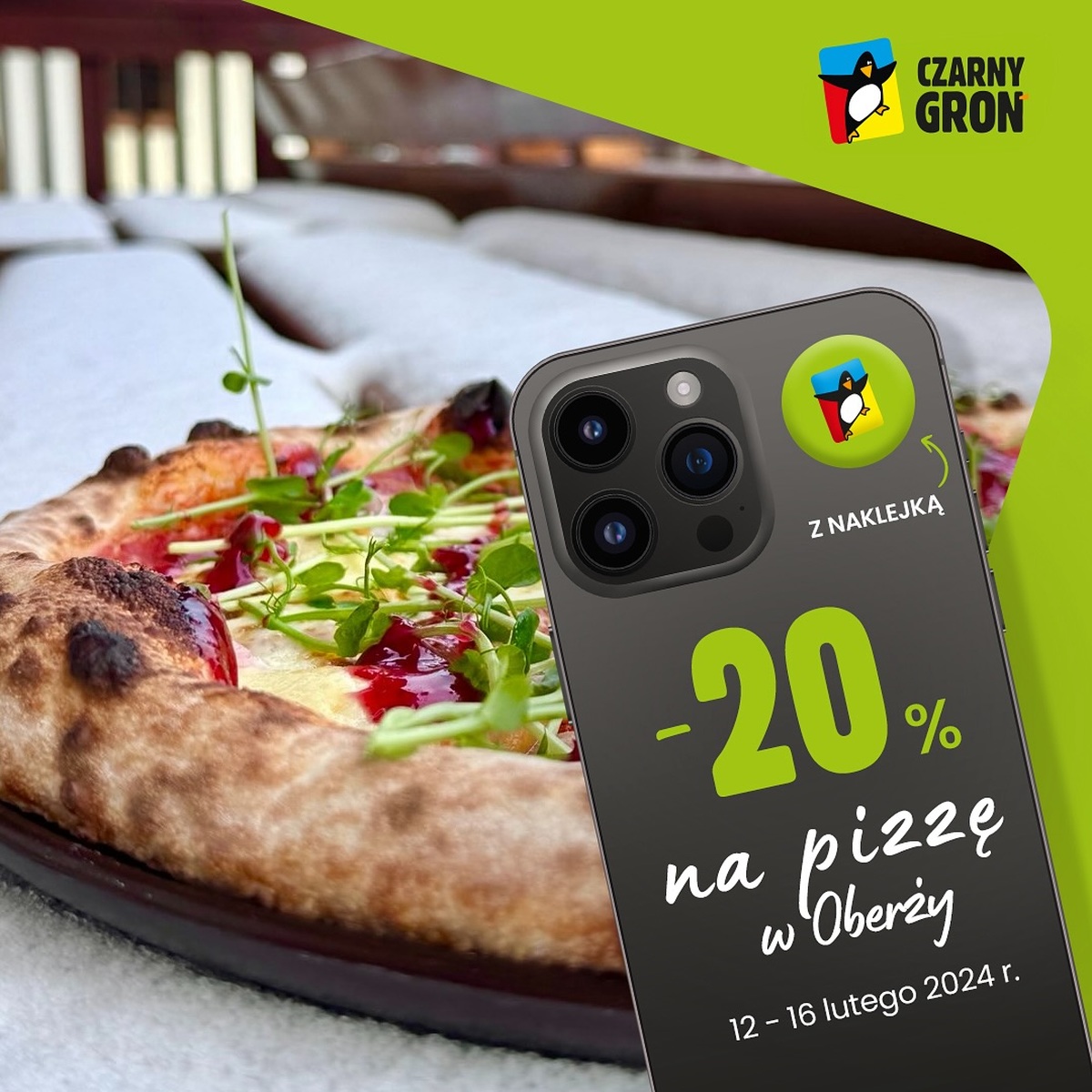 W Czarnym Groniu ruszyła promocja: - 20% na pizzę z pieca