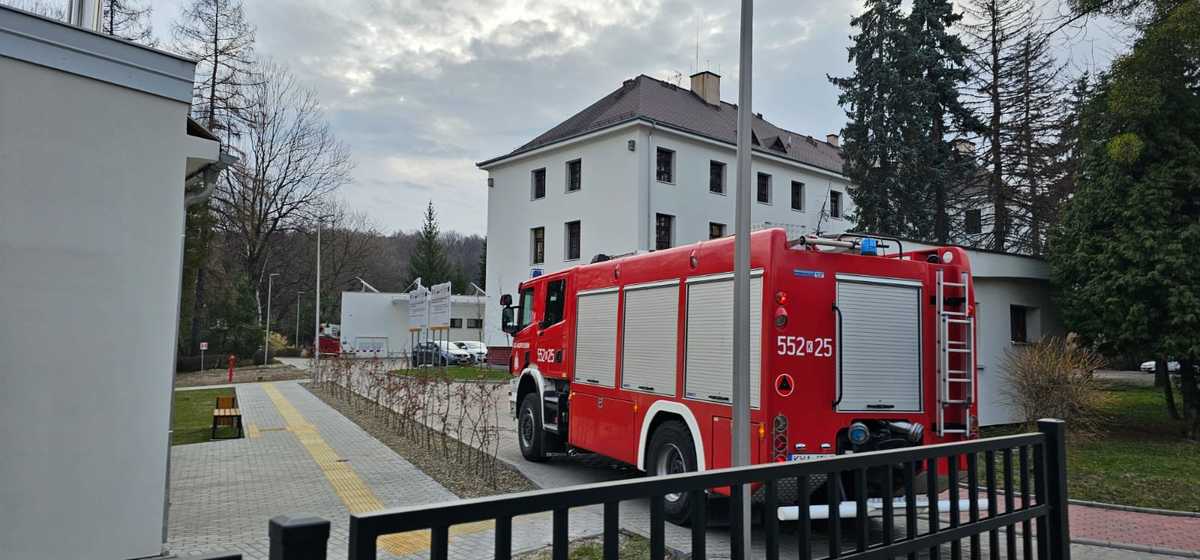Akcja strażaków w andrychowskim szpitalu
