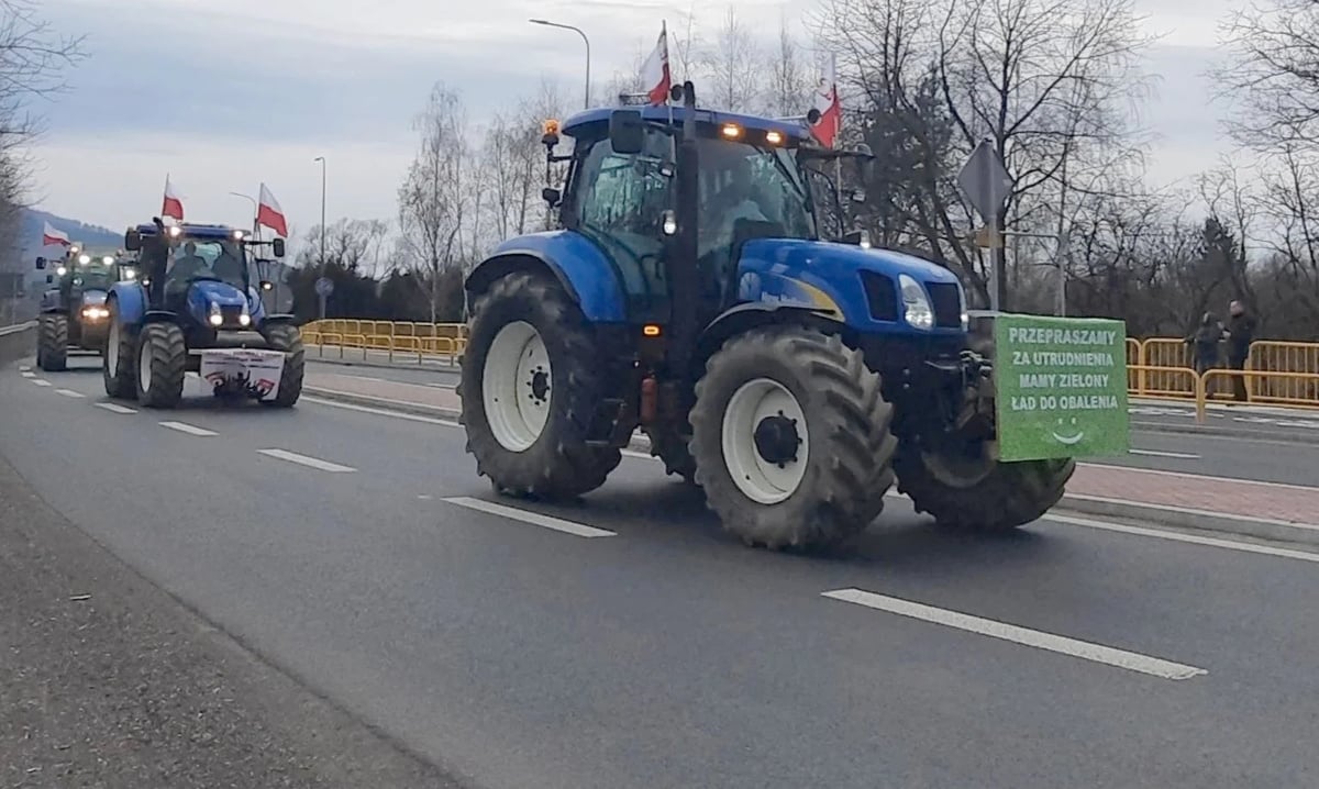 W środę 20 marca kolejny protest rolników. Utrudnienia na drogach