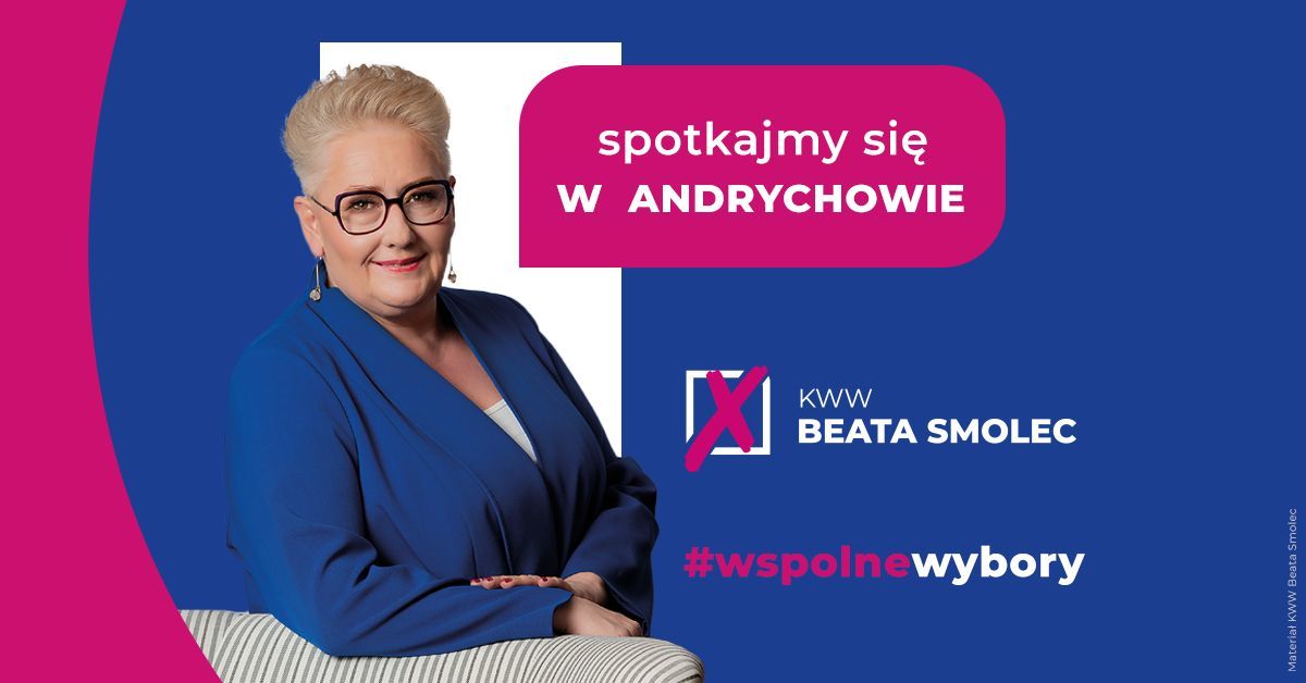 Beata Smolec zaprasza na spotkanie w Andrychowie już we wtorek