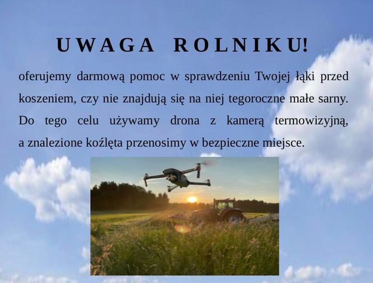 Akcja na polach w gminie Wieprz i w Inwałdzie. Z drona sprawdzą łąki