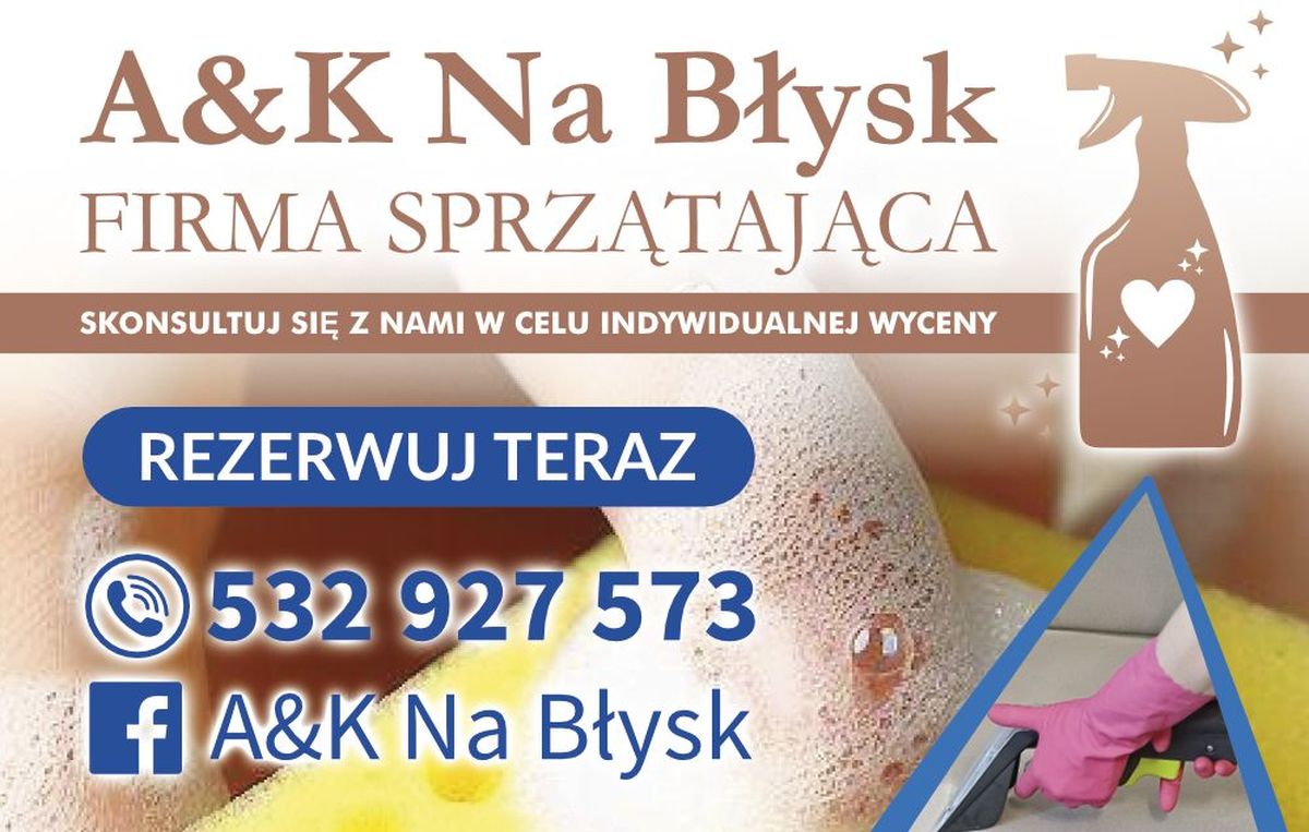 A&K Na Błysk – Firma sprzątająca – Andrychów i okolice