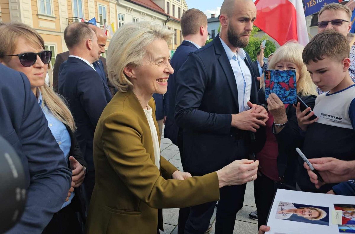 Przewodnicząca Komisji Europejskiej w Wadowicach. Urzekała uśmiechem [WIDEO] [FOTO]