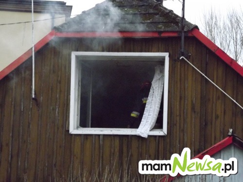 Pożar domu na Olszynach