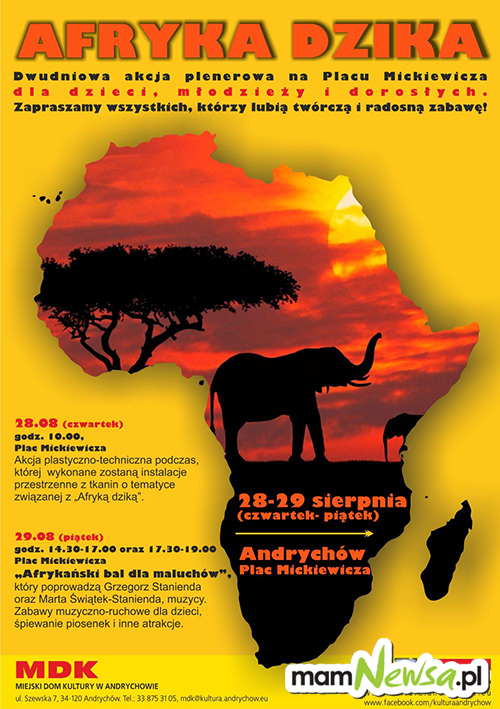 W czwartek i piątek Afryka Dzika dla najmłodszych